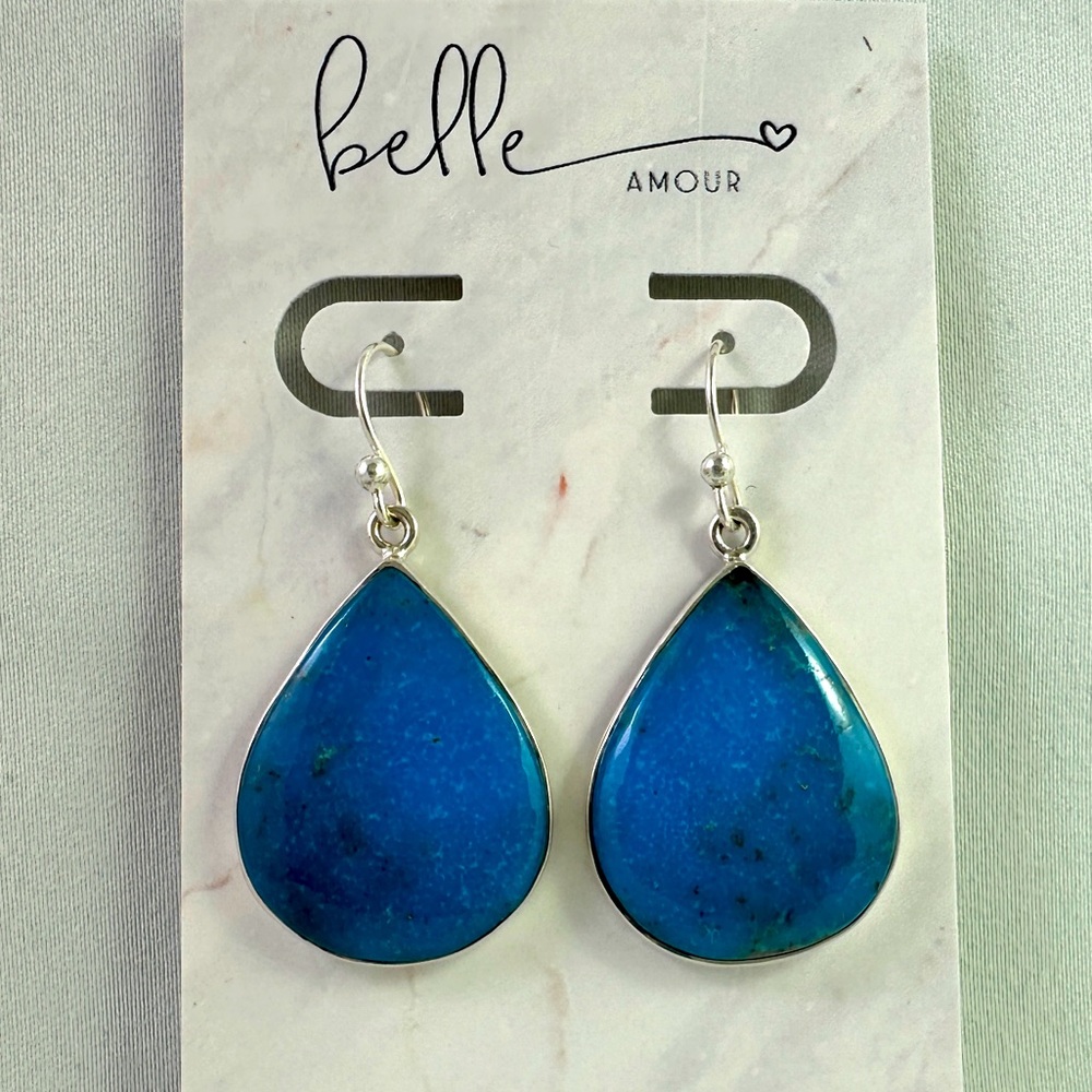 Turquoise- Curated Artisan Sterling Silver Earrings
